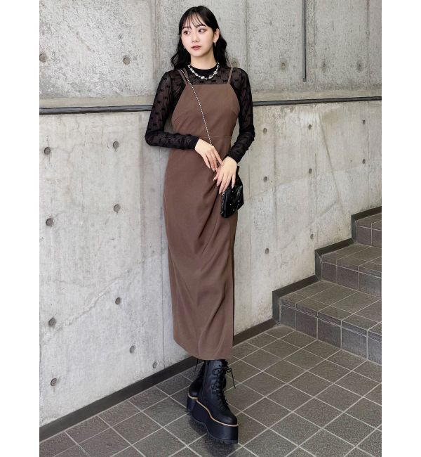 MURUA「ストリングキャミワンピース【セットアップ着用可】」|ワンピース|