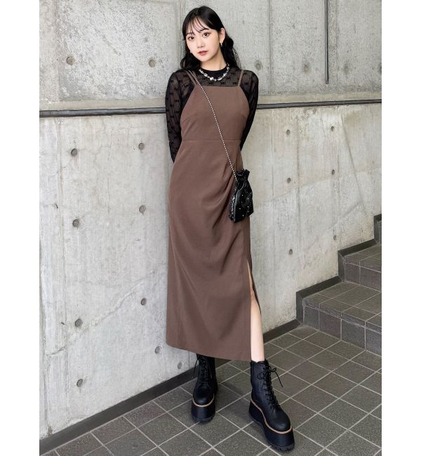 MURUA「ストリングキャミワンピース【セットアップ着用可】」|ワンピース|