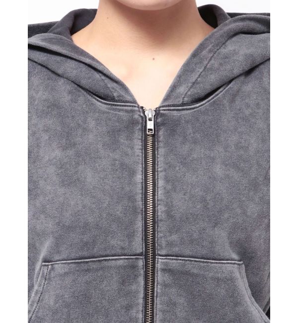 Ungrid「ヴィンテージウォッシュジップノースリパーカー」|パーカー|