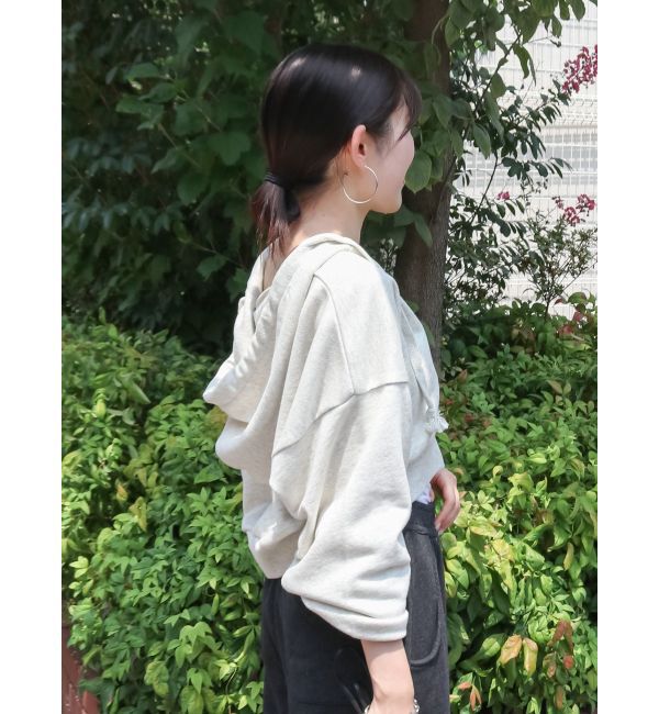 Ungrid「ダブルジップヴィンテージショートパーカー」|パーカー|
