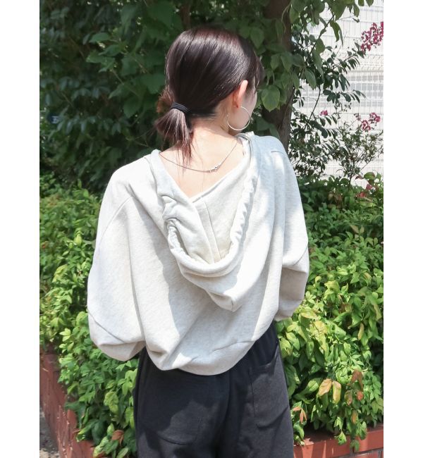 Ungrid「ダブルジップヴィンテージショートパーカー」|パーカー|