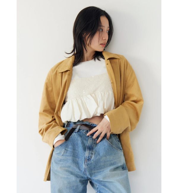 Ungrid「フェイクスウェードジャケット」|ブルゾン・スタジャン|