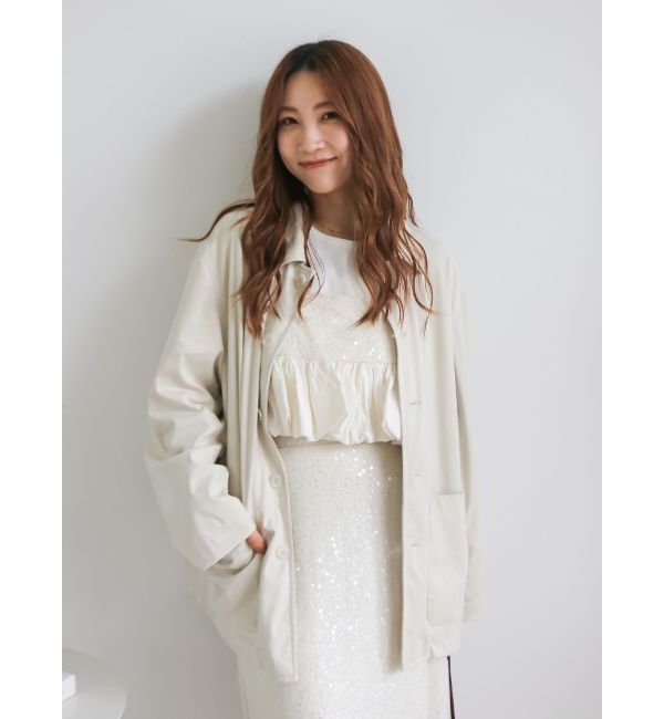 Ungrid「フェイクスウェードジャケット」|ブルゾン・スタジャン|