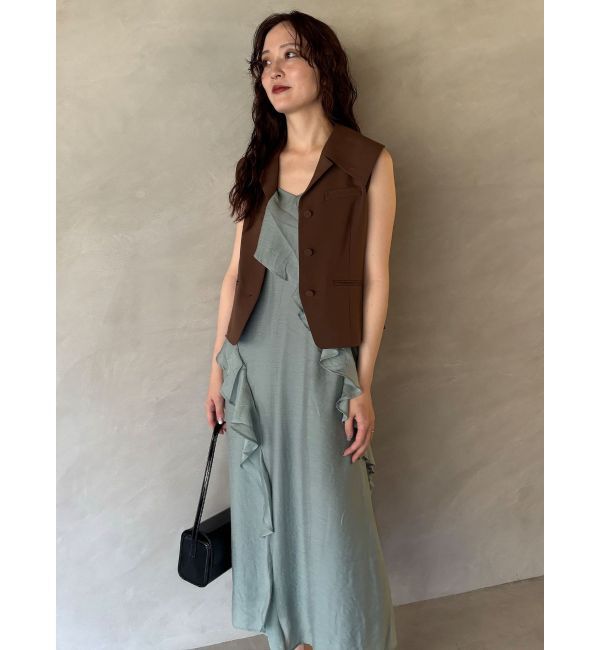 LAGUNAMOON「ワイドカラーベスト」|ベスト・ジレ|