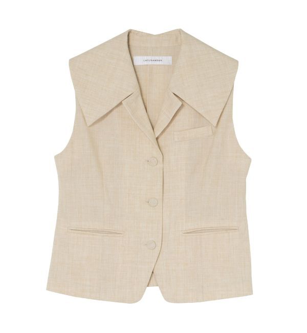 LAGUNAMOON「ワイドカラーベスト」|ベスト・ジレ|