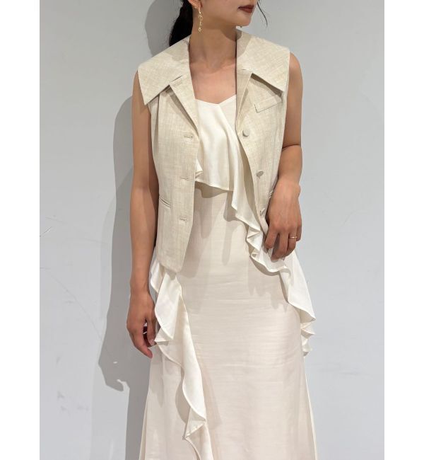 LAGUNAMOON「ワイドカラーベスト」|ベスト・ジレ|