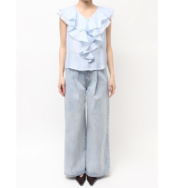 LAGUNAMOON「ノースリーブラッフルブラウス」|シャツ・ブラウス|