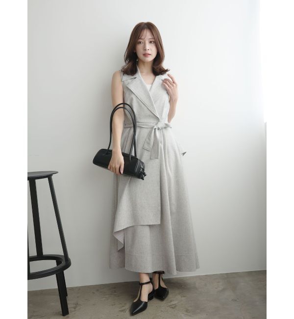 LAGUNAMOON「アシメヘムトレンチワンピース」|ワンピース|
