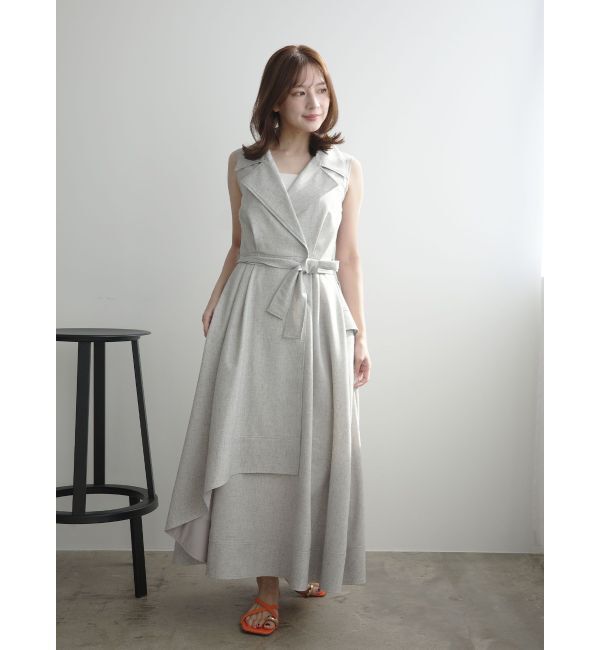 LAGUNAMOON「アシメヘムトレンチワンピース」|ワンピース|
