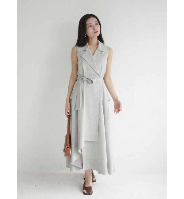 LAGUNAMOON「アシメヘムトレンチワンピース」|ワンピース|
