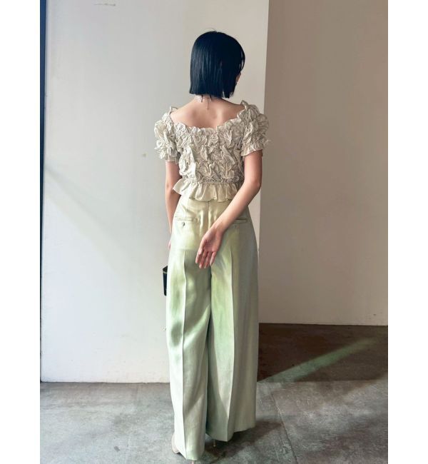 LAGUNAMOON「LADYシャーリングブラウスパンツドレス」|ドレス|