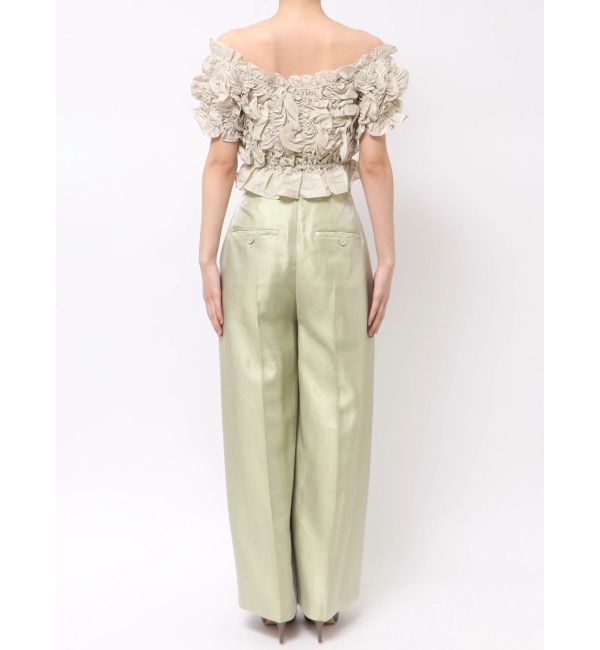 LAGUNAMOON「LADYシャーリングブラウスパンツドレス」|ドレス|