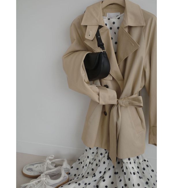 LAGUNAMOON「2WAYシアードットプリントギャザーフレアワンピース」|ワンピース|