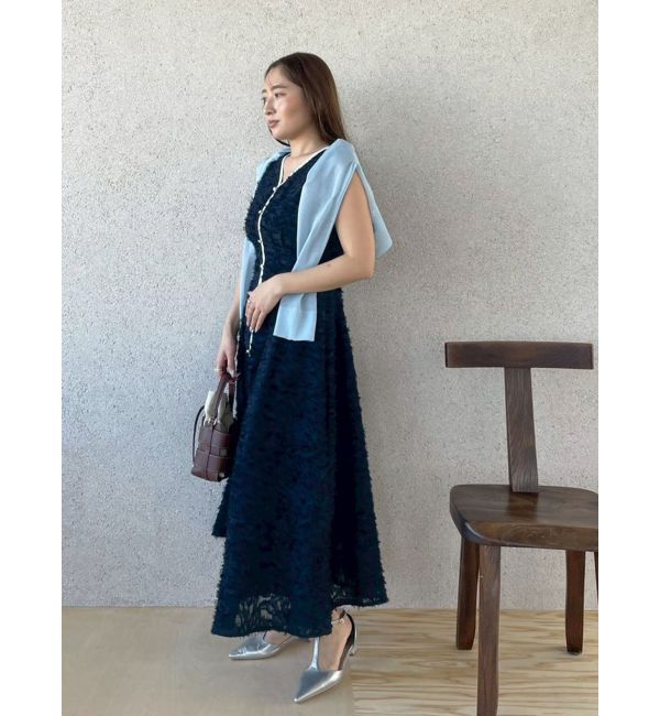 LAGUNAMOON「カットジャガードパイピングワンピース」|ワンピース|