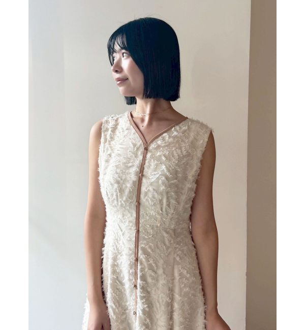 LAGUNAMOON「カットジャガードパイピングワンピース」|ワンピース|