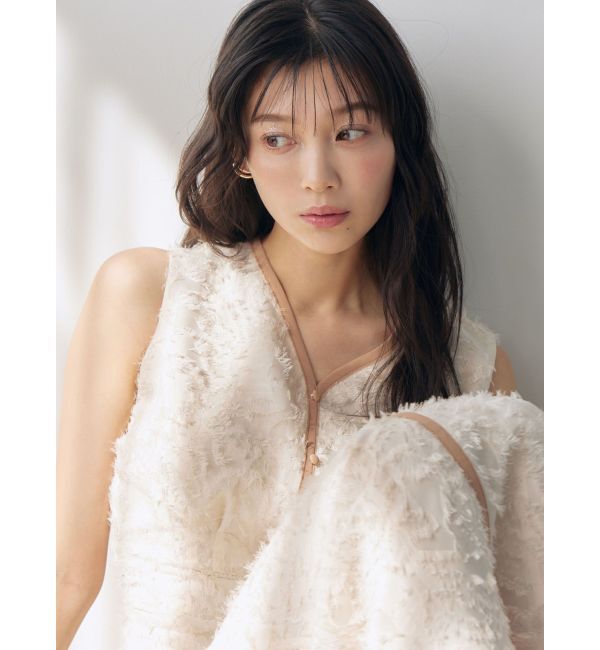 LAGUNAMOON「カットジャガードパイピングワンピース」|ワンピース|