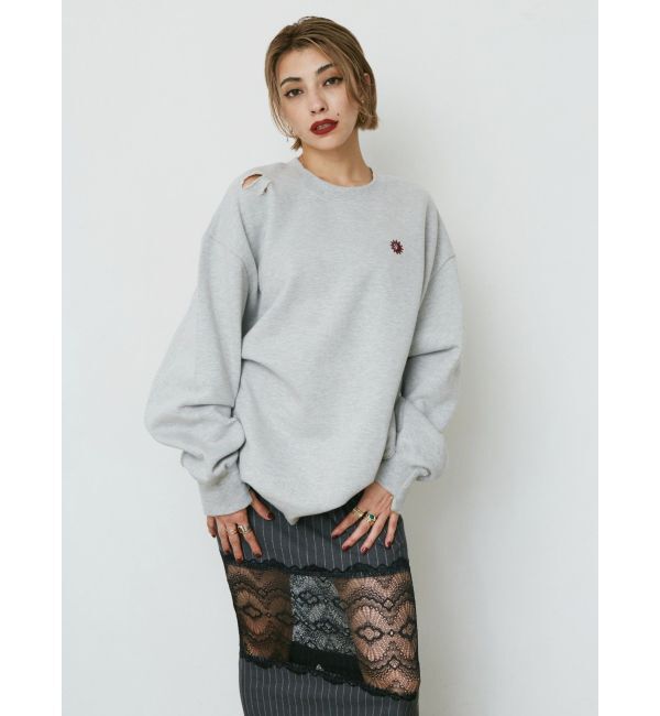 EVRIS「レース切り替えロングスカート」|スカート|