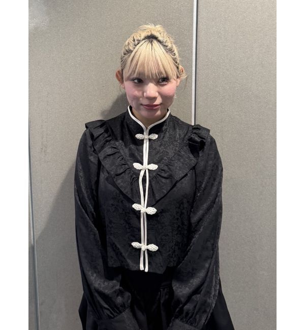 jouetie「ショートチャイナシャツ」|シャツ・ブラウス|