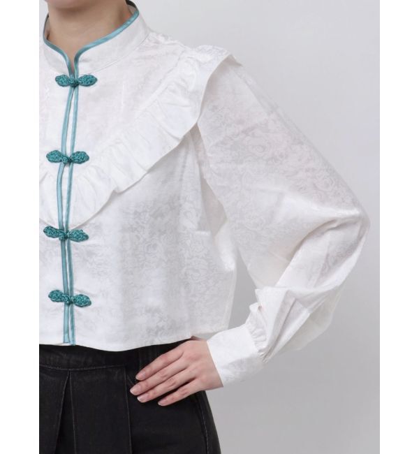 jouetie「ショートチャイナシャツ」|シャツ・ブラウス|