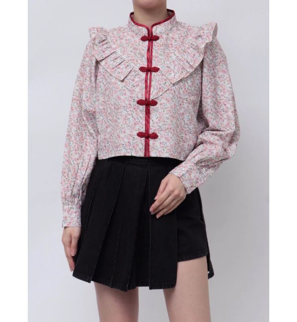 jouetie「ショートチャイナシャツ」|シャツ・ブラウス|