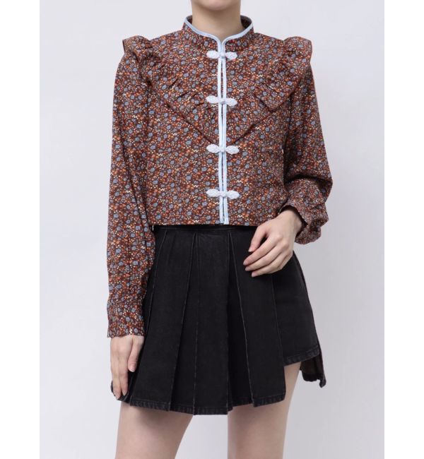 jouetie「ショートチャイナシャツ」|シャツ・ブラウス|