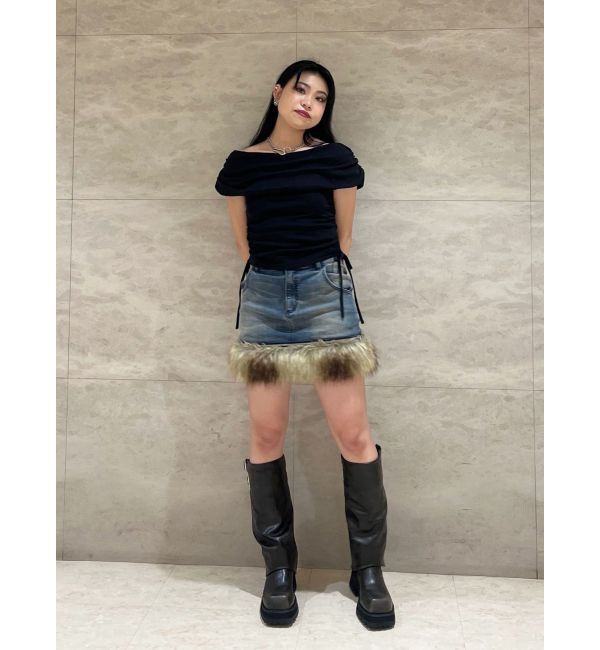 jouetie「コサージュオフショルトップス」|Tシャツ・カットソー|