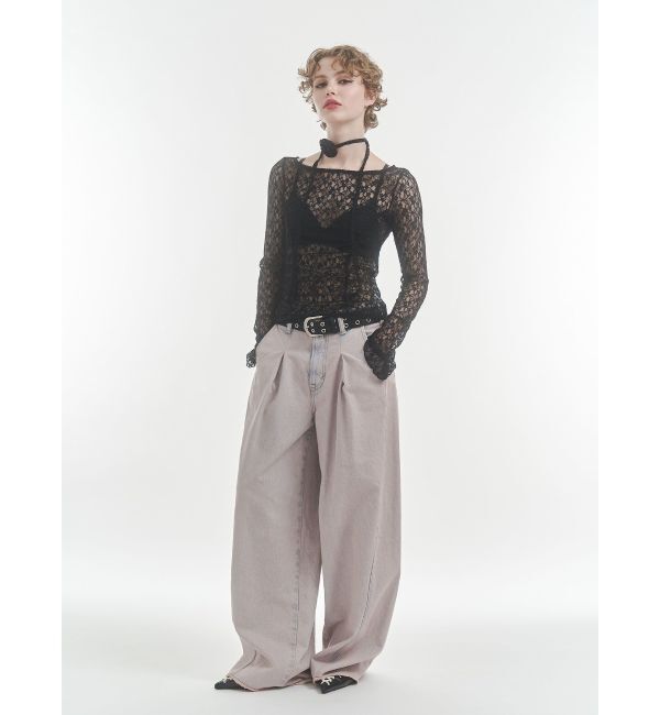 jouetie「レースギャザートップス」|Tシャツ・カットソー|