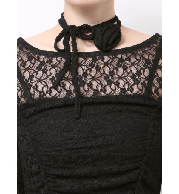 jouetie「レースギャザートップス」|Tシャツ・カットソー|