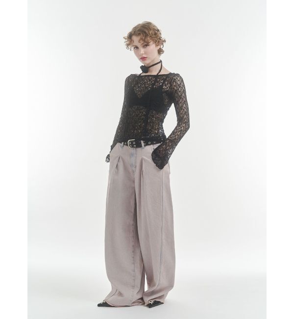 jouetie「レースギャザートップス」|Tシャツ・カットソー|