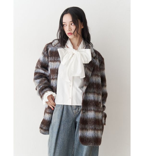 jouetie「スリーブフリルビッグボウタイブラウス」|シャツ・ブラウス|