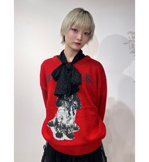 jouetie「スリーブフリルビッグボウタイブラウス」|シャツ・ブラウス|