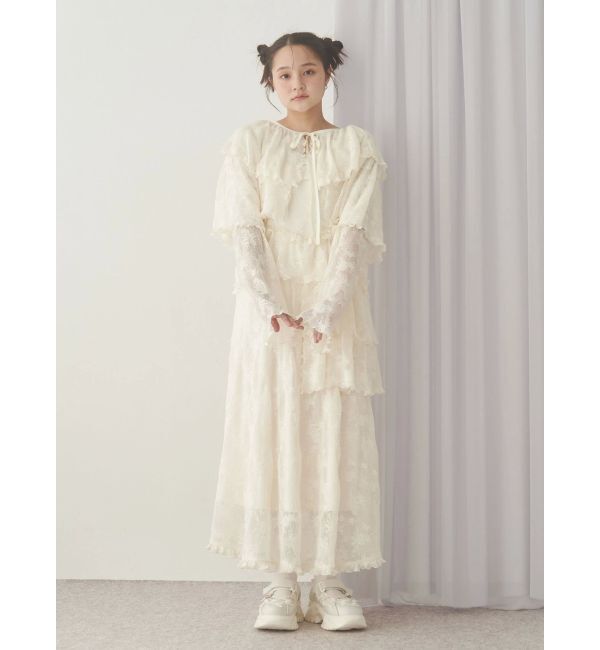merry jenny「レースティアードキャミワンピース」|ワンピース|
