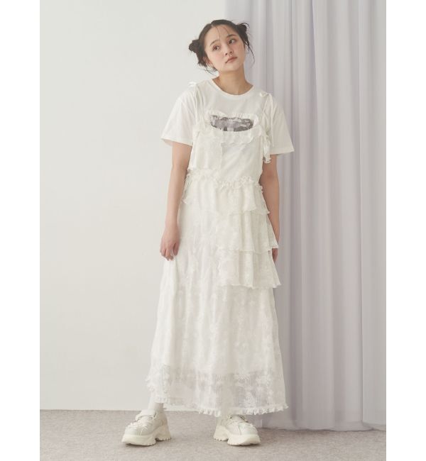 merry jenny「レースティアードキャミワンピース」|ワンピース|