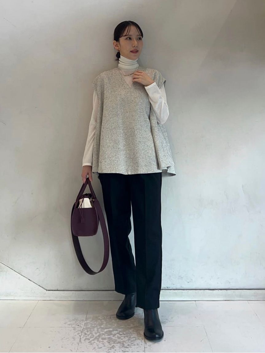 Mila Owen「【セットアイテム】フレアベストタートルニットパンツSET UP」|チノ|