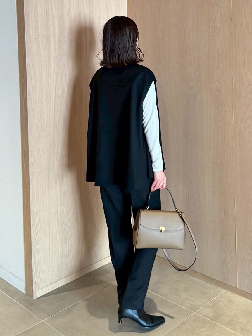 Mila Owen「【セットアイテム】フレアベストタートルニットパンツSET UP」|チノ|