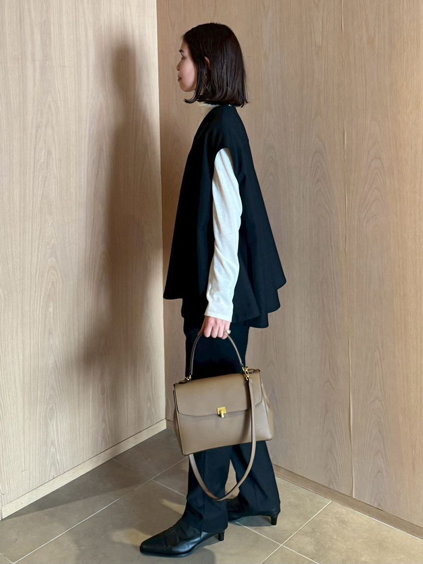 Mila Owen「【セットアイテム】フレアベストタートルニットパンツSET UP」|チノ|