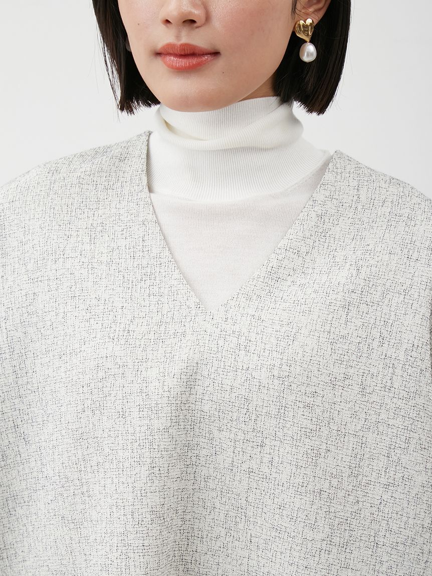 Mila Owen「【セットアイテム】フレアベストタートルニットパンツSET UP」|チノ|