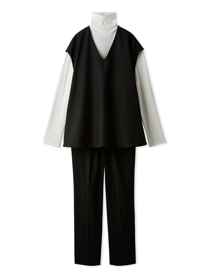 Mila Owen「【セットアイテム】フレアベストタートルニットパンツSET UP」|チノ|