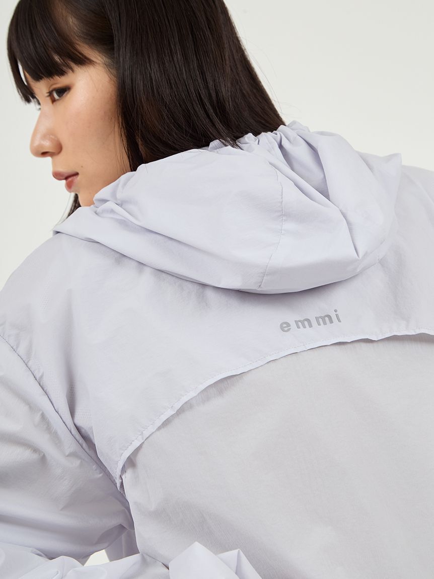 emmi atelier「撥水 ギャザーフーディーブルゾン」|ブルゾン・スタジャン|