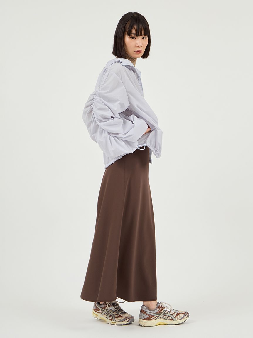 emmi atelier「撥水 ギャザーフーディーブルゾン」|ブルゾン・スタジャン|