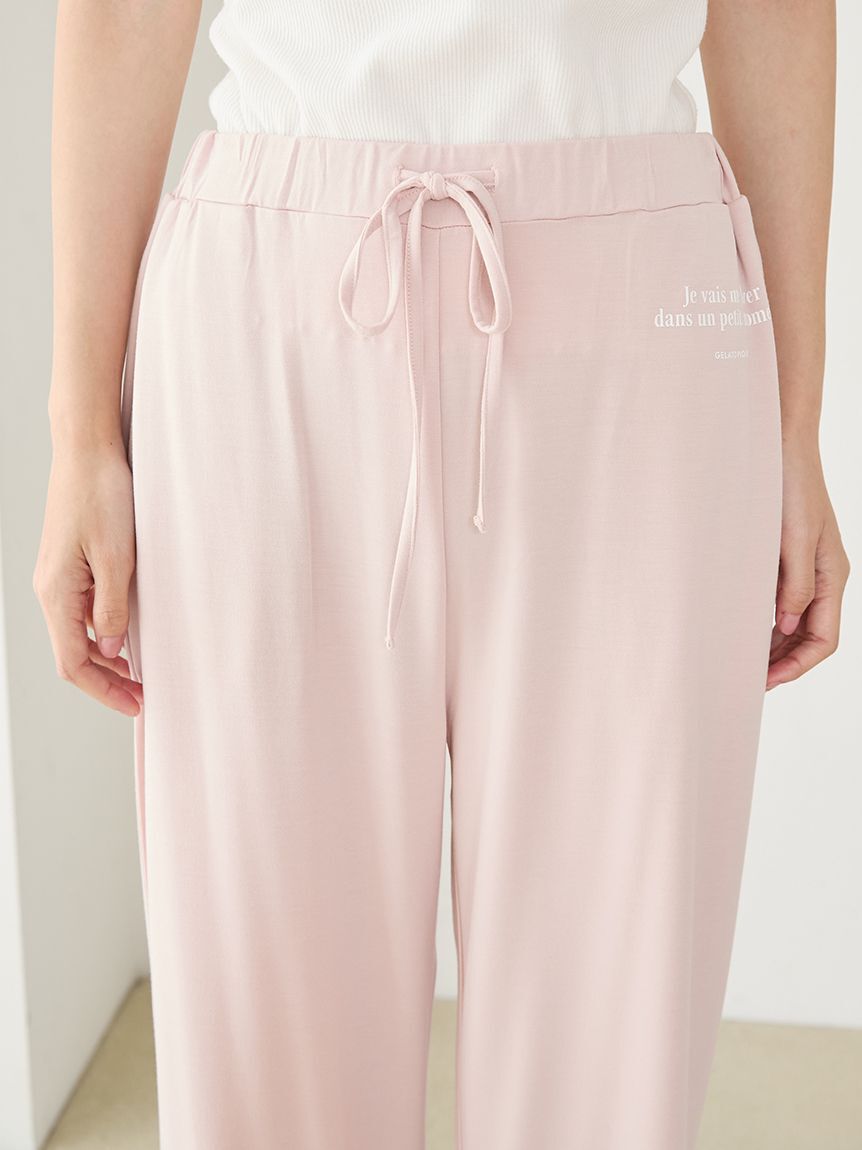 gelato pique「インレイロゴロングパンツ」|ルームウェア|