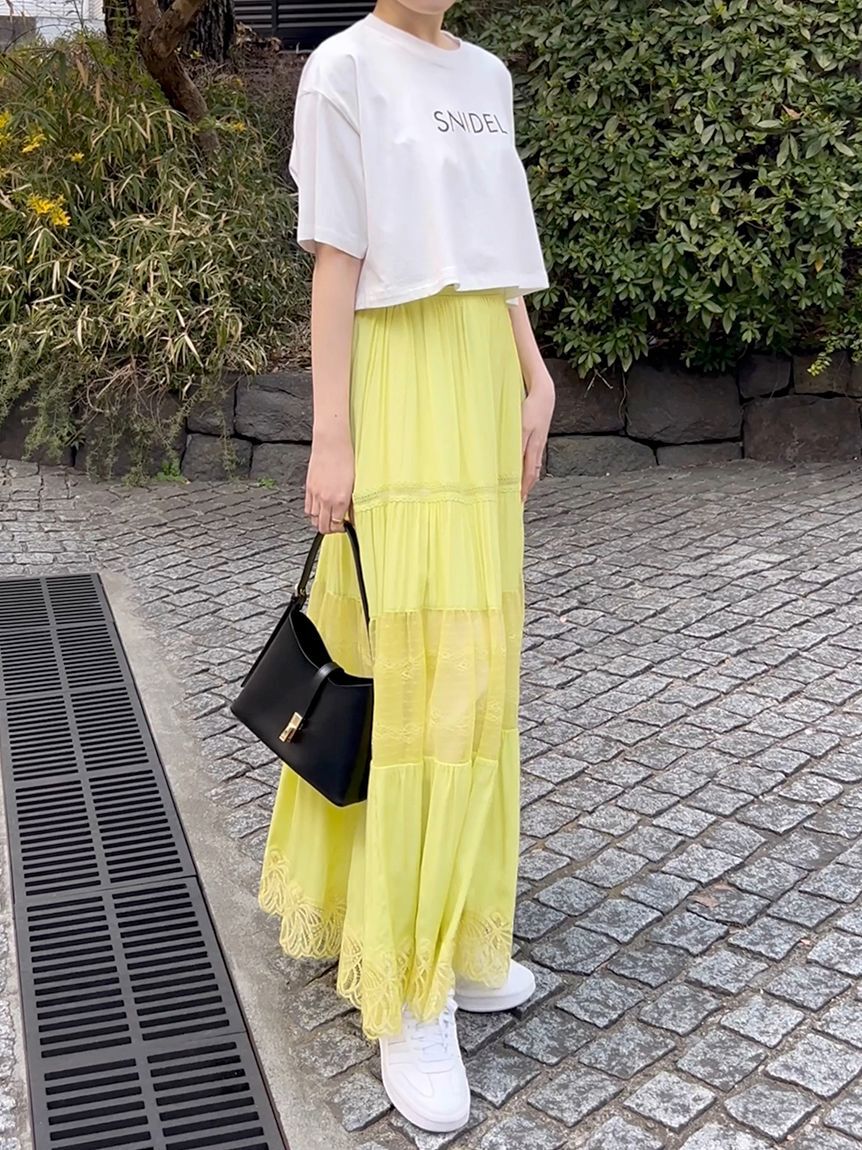 SNIDEL「SNIDELロゴTシャツ」|Tシャツ・カットソー|WHT