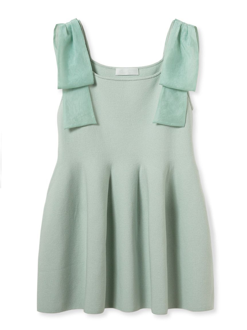 CELFORD「リボンショルダーペプラムニットプルオーバー」|ニット・セーター|