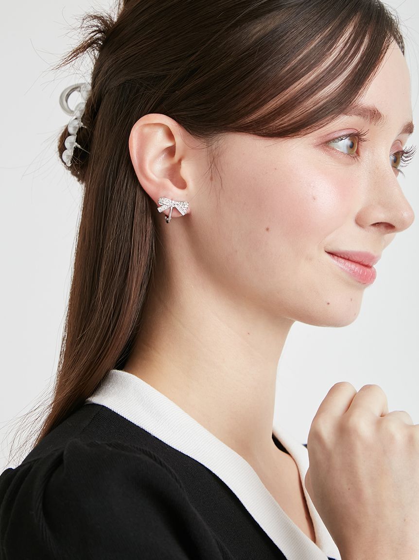 CELFORD「リボンビジューイヤリング」|イヤリング|