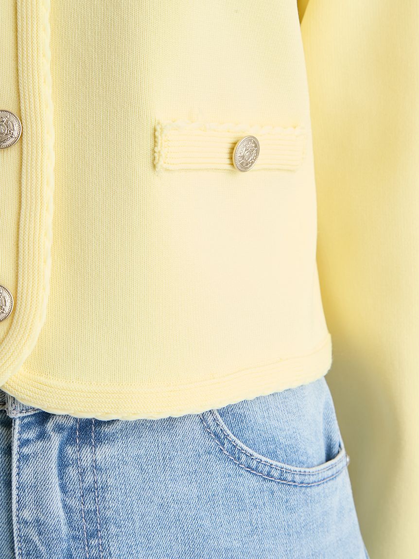 CELFORD「【UVカット】トリム刺繍カーディガン」|カーディガン|