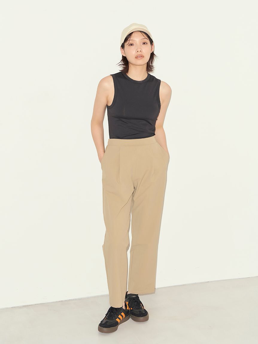 styling/「【S/S(エスバイエス)】テーパードパンツ＜ウォッシャブル・UV・接触冷感＞」|その他|BEG