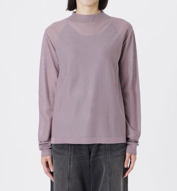  「ラメシアーハイゲージトップス」|ニット・セーター|