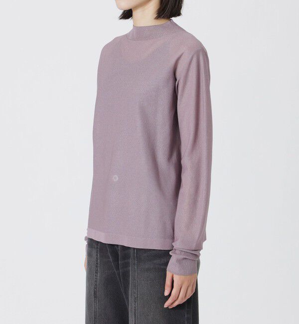  「ラメシアーハイゲージトップス」|ニット・セーター|