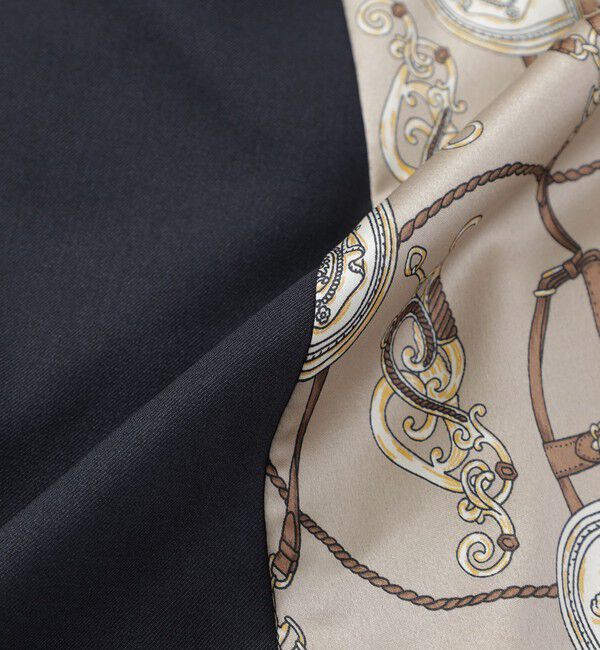  「バックスカーフシャツワンピース」|ワンピース|