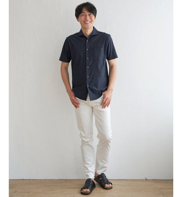 IKKA LOUNGE「【吸水速乾／イージーケア】アーバンドライフルオープンポロシャツ」|Tシャツ・カットソー|